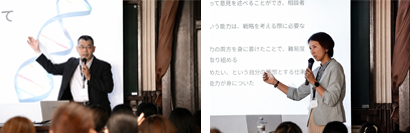 社員が講演している様子