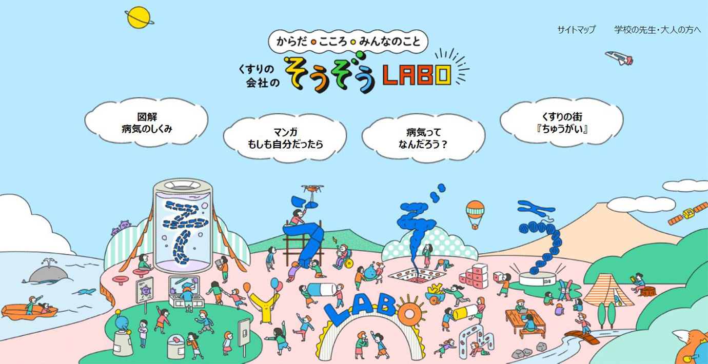 そうぞうLABO トップページ画像