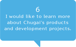 I would like to learn more about Chugai’s products and development projects.