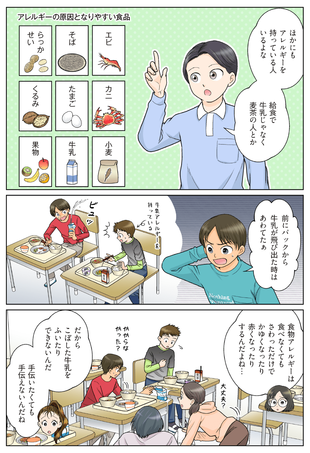 マンガの3ページ目