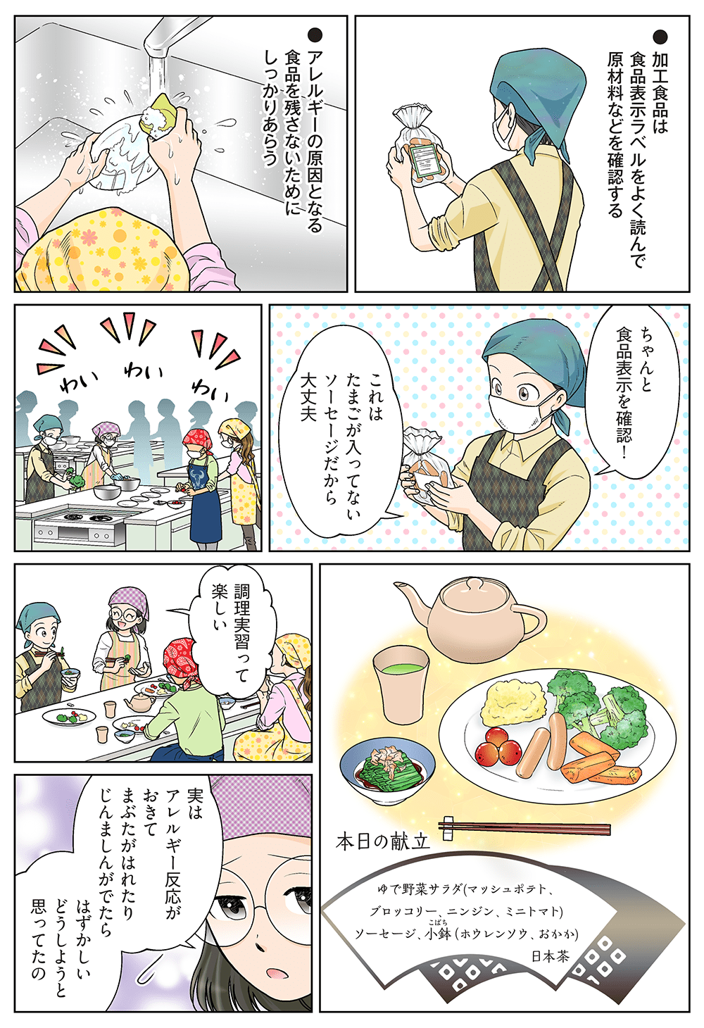 マンガの6ページ目