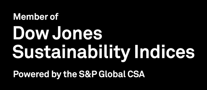 MEMBER OF Dow Jones Sustainability Indices ロゴ